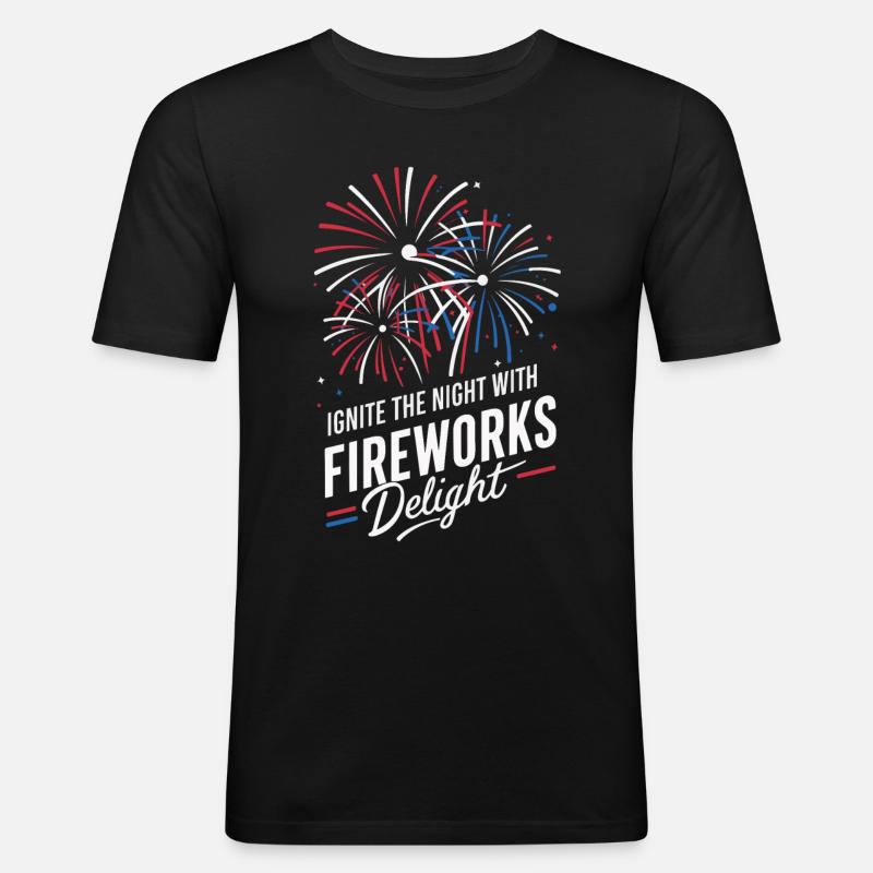 Pyrotechnics Fireworks Pyrotechnics - Men's Slim Fit T-Shirt - black