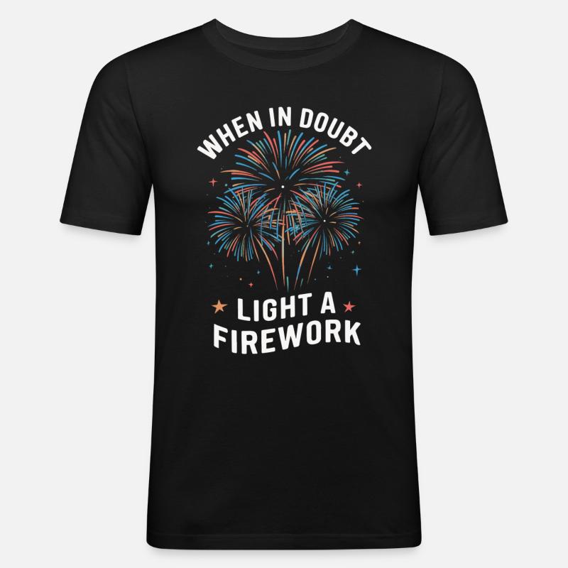 Pyrotechnics Fireworks Pyrotechnics - Men's Slim Fit T-Shirt - black