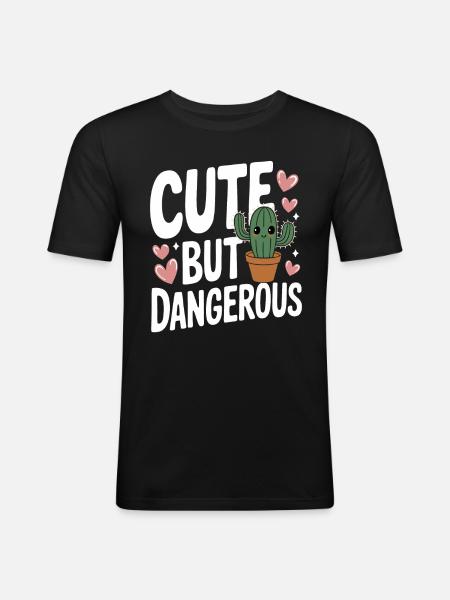 Cactus Cacti Desert Plant - Men's Slim Fit T-Shirt - black
