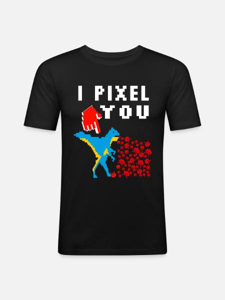 pixel - Men's Slim Fit T-Shirt - black