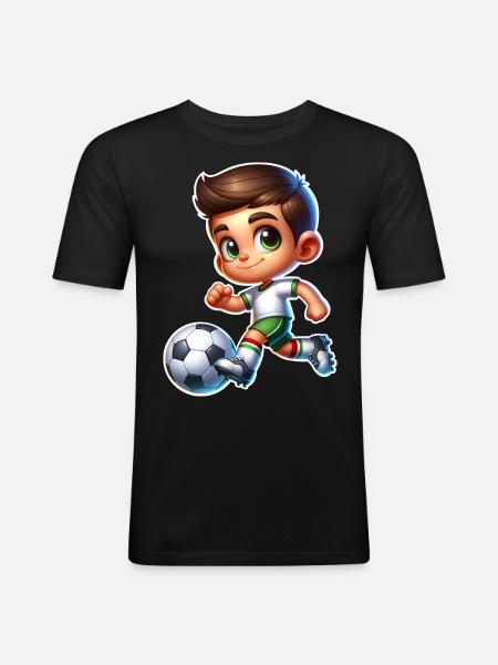 Soccer - Men's Slim Fit T-Shirt - black