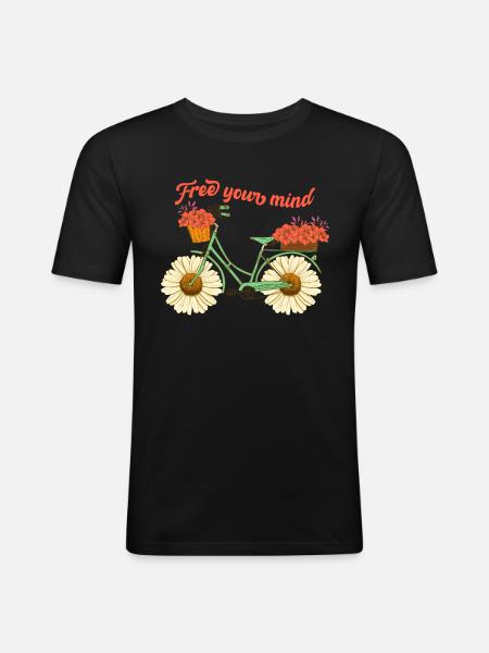 Free your mind - Men's Slim Fit T-Shirt - black