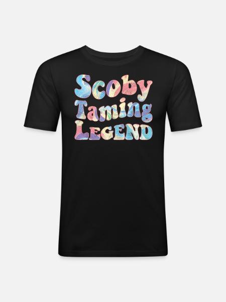 Scoby Taming Legend - Men's Slim Fit T-Shirt - black
