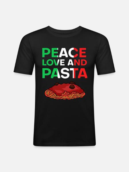 Pasta Pasta - Men's Slim Fit T-Shirt - black