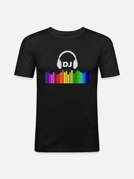 DJ - T-shirt près du corps Homme - noir