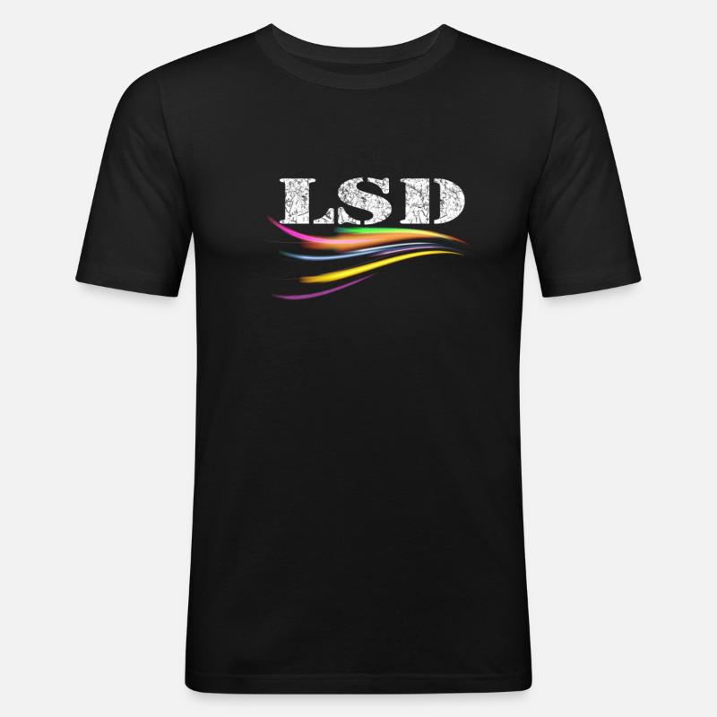 lsd - Männer Slim Fit T-Shirt - Schwarz
