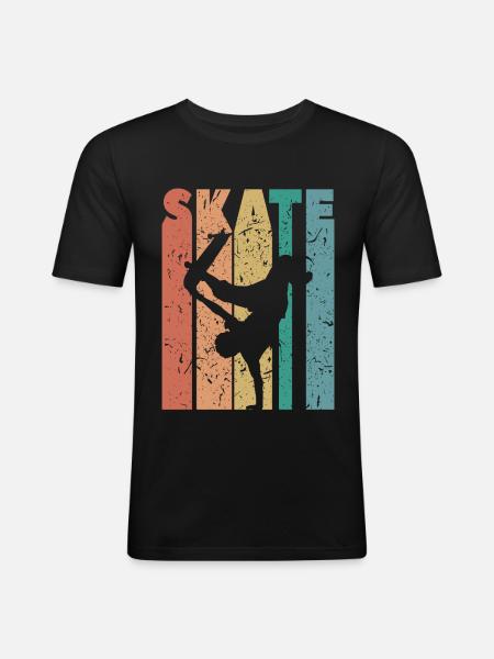 Skate - Men's Slim Fit T-Shirt - black