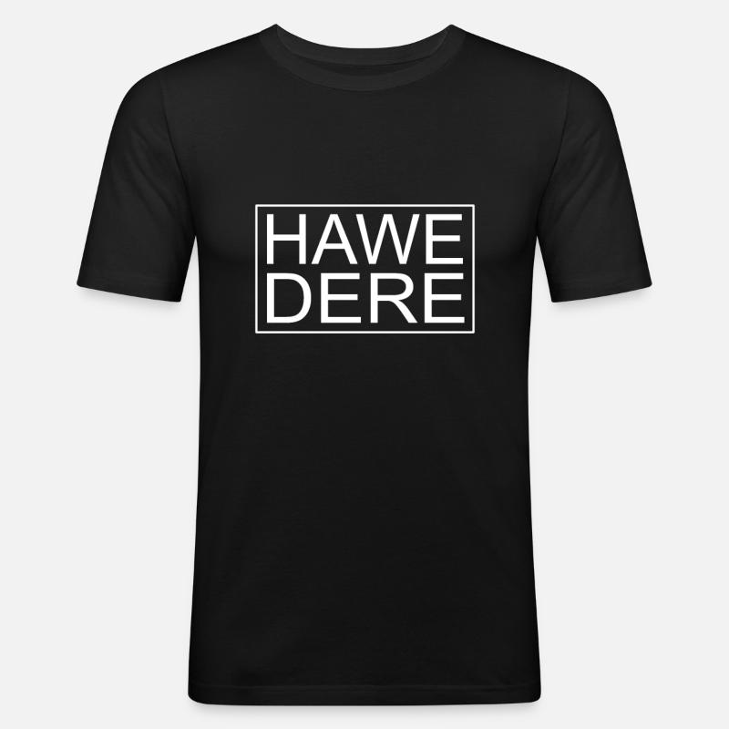 Dialecte hawedere dialecte autrichien - T-shirt près du corps Homme - noir