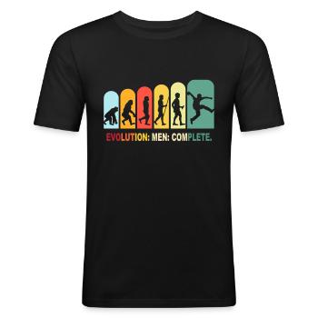 Bosseln Bosselsport Boßeln Bosselkugel - Männer Slim Fit T-Shirt - Schwarz - Vorne - Nik (191cm)