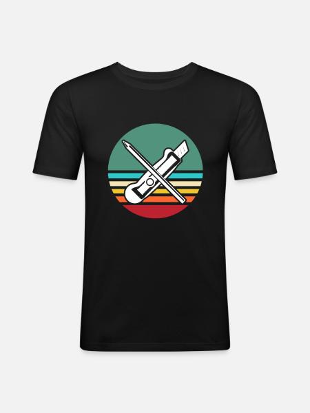 Modellbau Werkzeug Modellbauer - Männer Slim Fit T-Shirt - Schwarz