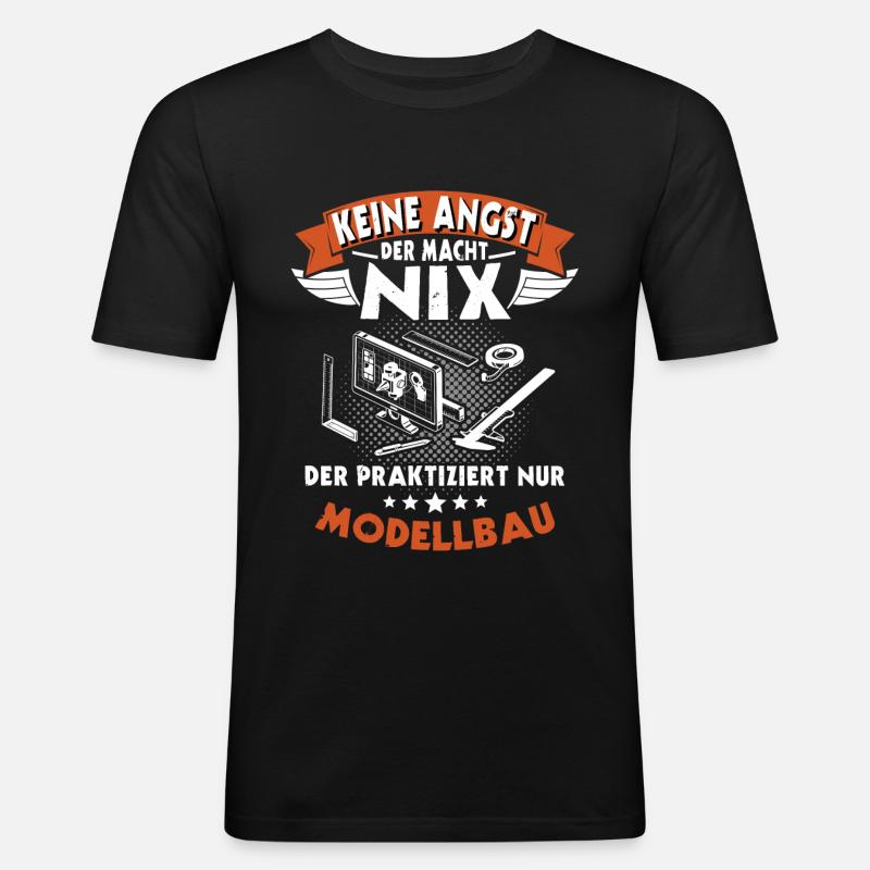 Modellbauer Modellbau Modellbauen - Männer Slim Fit T-Shirt - Schwarz