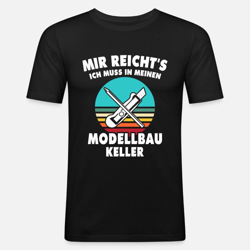 Modellbauer Modellbau Modellbauen - Männer Slim Fit T-Shirt - Schwarz