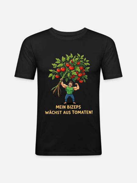 Gardening Sportsman - Men's Slim Fit T-Shirt - black