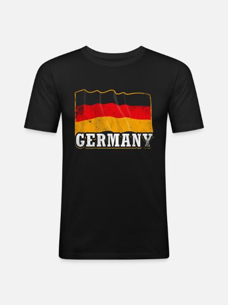 Germany - Men's Slim Fit T-Shirt - black