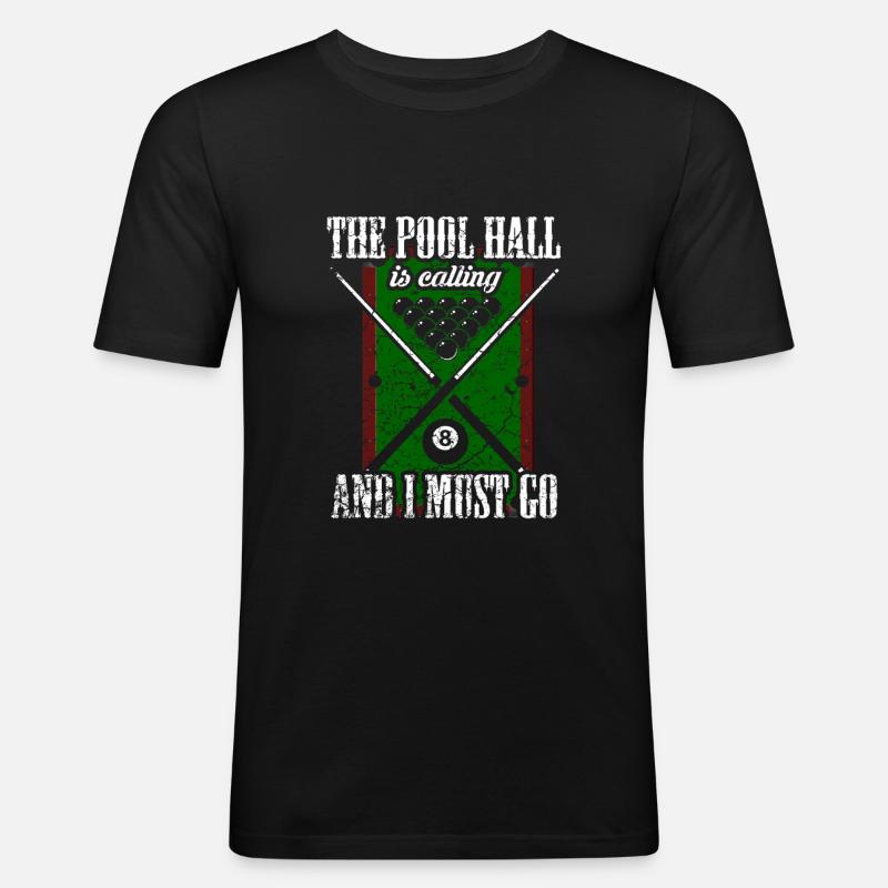 Pool Billiards Pool Billiards - Men's Slim Fit T-Shirt - black