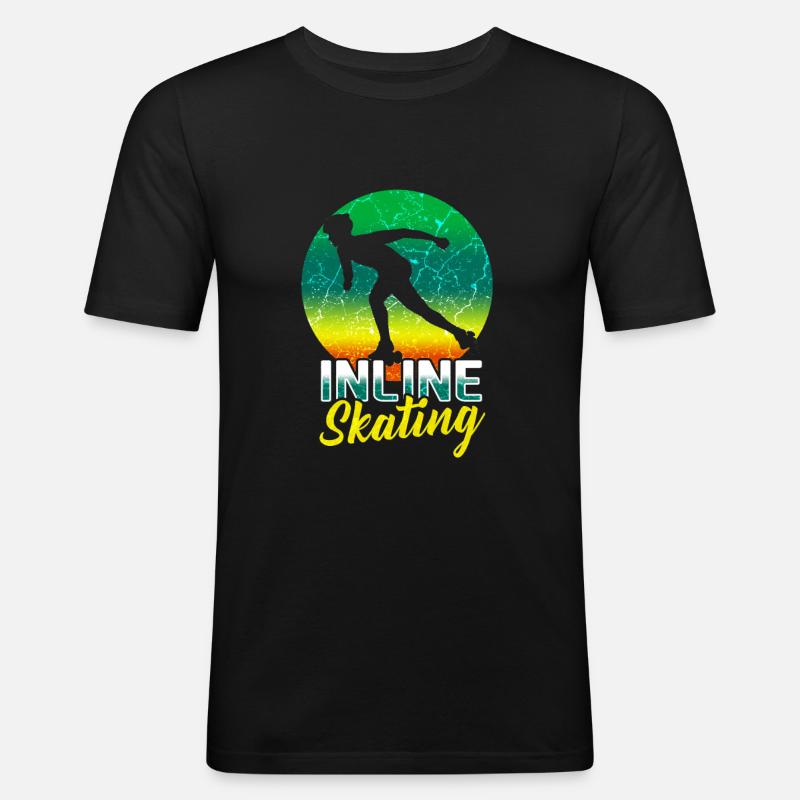 Inline Skating Inline Skating - Men's Slim Fit T-Shirt - black