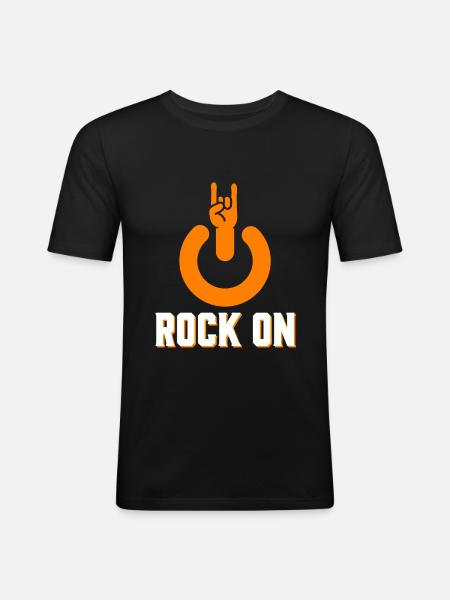 Rock music - Men's Slim Fit T-Shirt - black