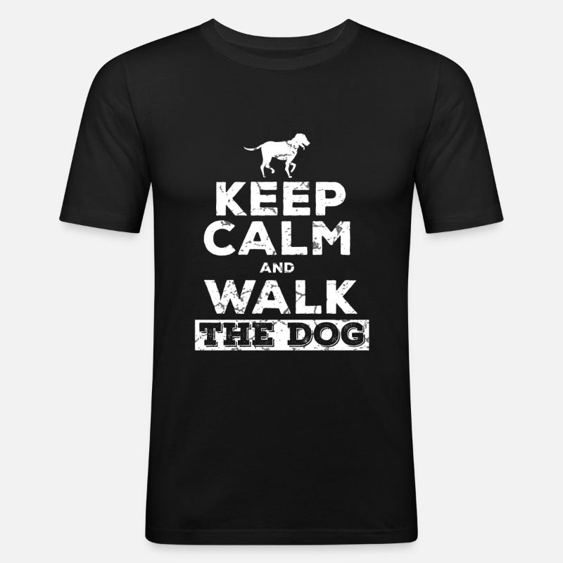 Hundehalterin Hundehalter - Männer Slim Fit T-Shirt - Schwarz