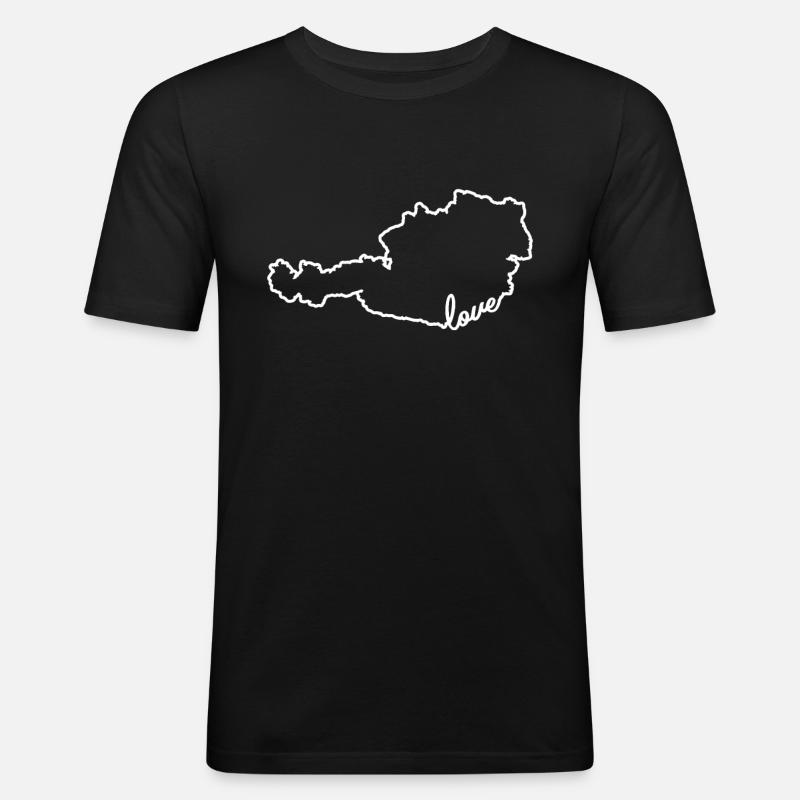 Austria Austrian Austrian - Men's Slim Fit T-Shirt - black