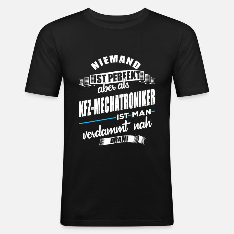 Kfz-Mechatroniker - Männer Slim Fit T-Shirt - Schwarz
