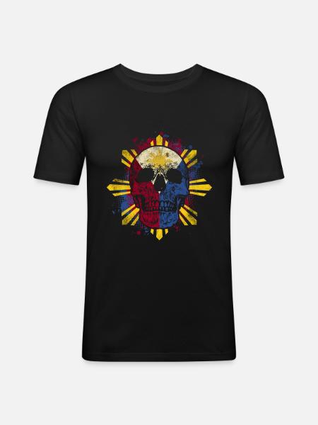 Philippines - Men's Slim Fit T-Shirt - black
