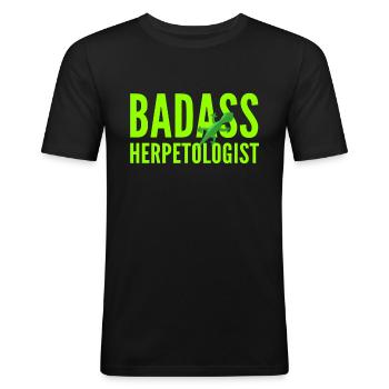 Herpetology Zoology Zoologist Gift - Men's Slim Fit T-Shirt - black - Front - Nik (191cm)