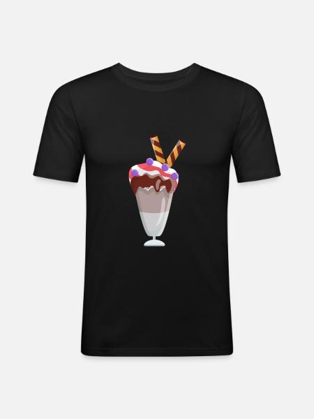 sundae - Men's Slim Fit T-Shirt - black