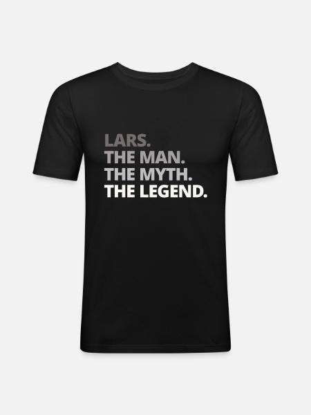 Lars Name Saying Gift - Men's Slim Fit T-Shirt - black