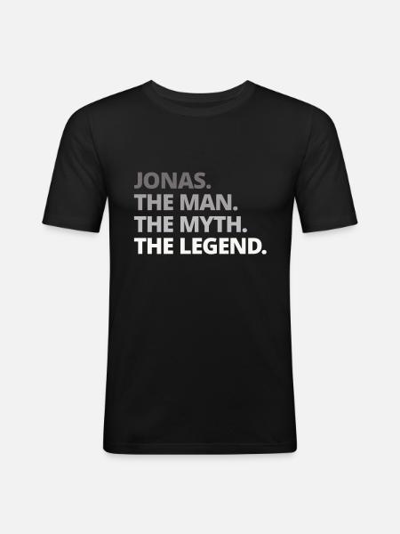 Jonas Name Saying Gift - Men's Slim Fit T-Shirt - black