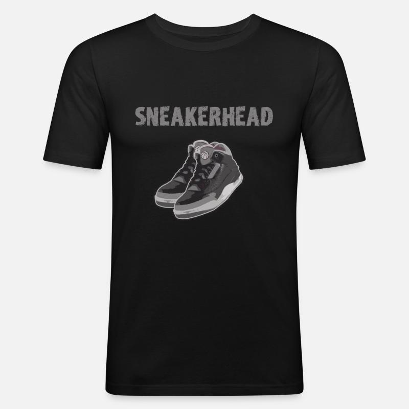 Sneakerhead, Sneaker, Geschenk - Männer Slim Fit T-Shirt - Schwarz
