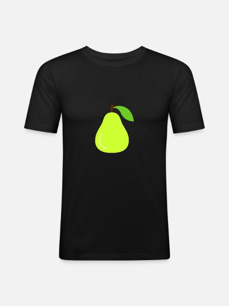 pear - Men's Slim Fit T-Shirt - black