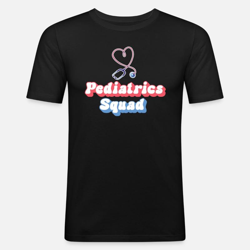 Kinder Krankenschwester Säugling Pädiatrie - Männer Slim Fit T-Shirt - Schwarz