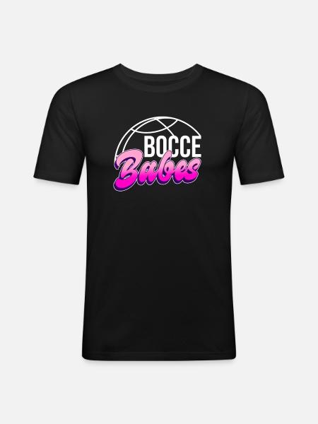 Boccia Babes - Boccia Ball - Men's Slim Fit T-Shirt - black