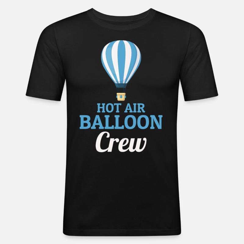 Montgolfière Montgolfière Montgolfière - T-shirt près du corps Homme - noir