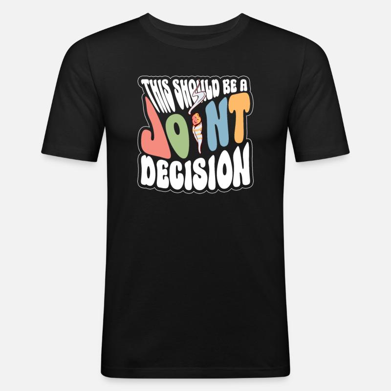 Décision conjointe - Costume hippie - T-shirt près du corps Homme - noir
