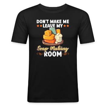 soap soap making soap maker soap boiler - Men's Slim Fit T-Shirt - black - Front - Nik (191cm)