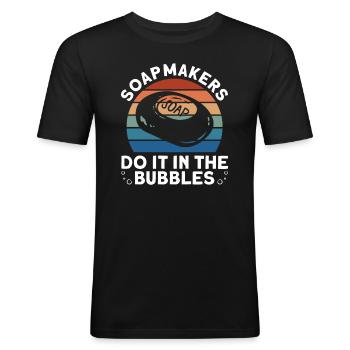 soap soap making soap maker soap boiler - Men's Slim Fit T-Shirt - black - Front - Nik (191cm)