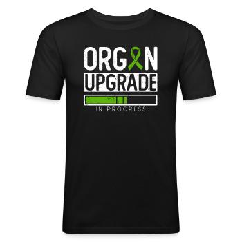 Organ Donor Organ Transplant Organ Donation - Men's Slim Fit T-Shirt - black - Front - Nik (191cm)
