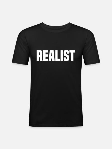 Realist - Men's Slim Fit T-Shirt - black