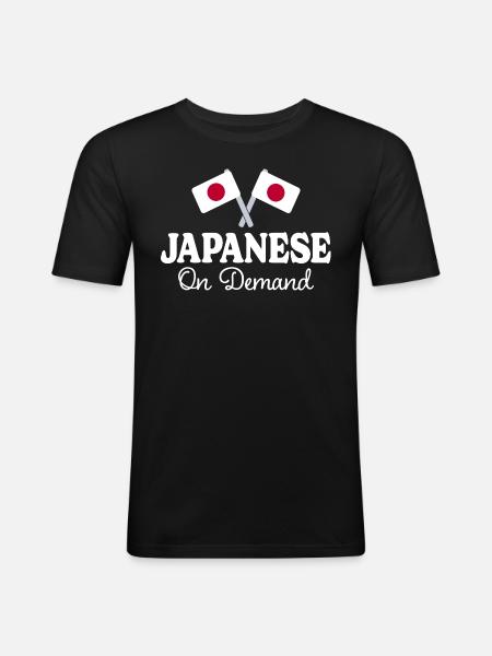 Japanese Translator Japanese Interpreter - Men's Slim Fit T-Shirt - black