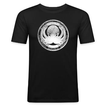 Miskatonic university - Men's Slim Fit T-Shirt - black - Front - Nik (191cm)