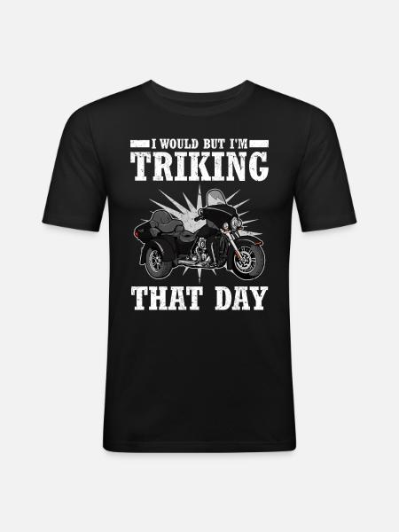 Triker - Männer Slim Fit T-Shirt - Schwarz
