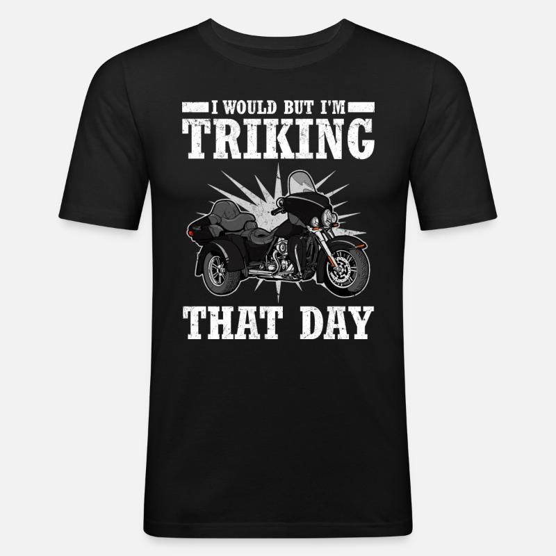 Triker - Männer Slim Fit T-Shirt - Schwarz