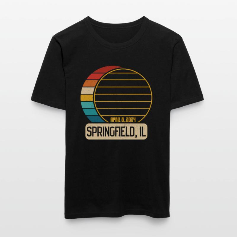 Total Solar Eclipse Illinois Springfield EclipseSp Men's Slim Fit T-Shirt