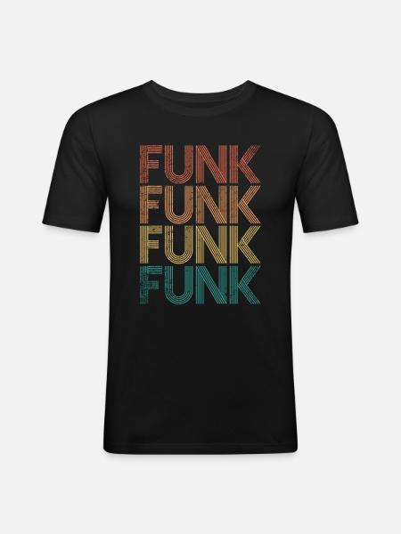 Funk Music - Men's Slim Fit T-Shirt - black