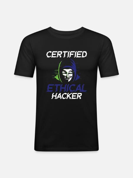 Certified Ethical Hacker - Ethical Hacker - Männer Slim Fit T-Shirt - Schwarz