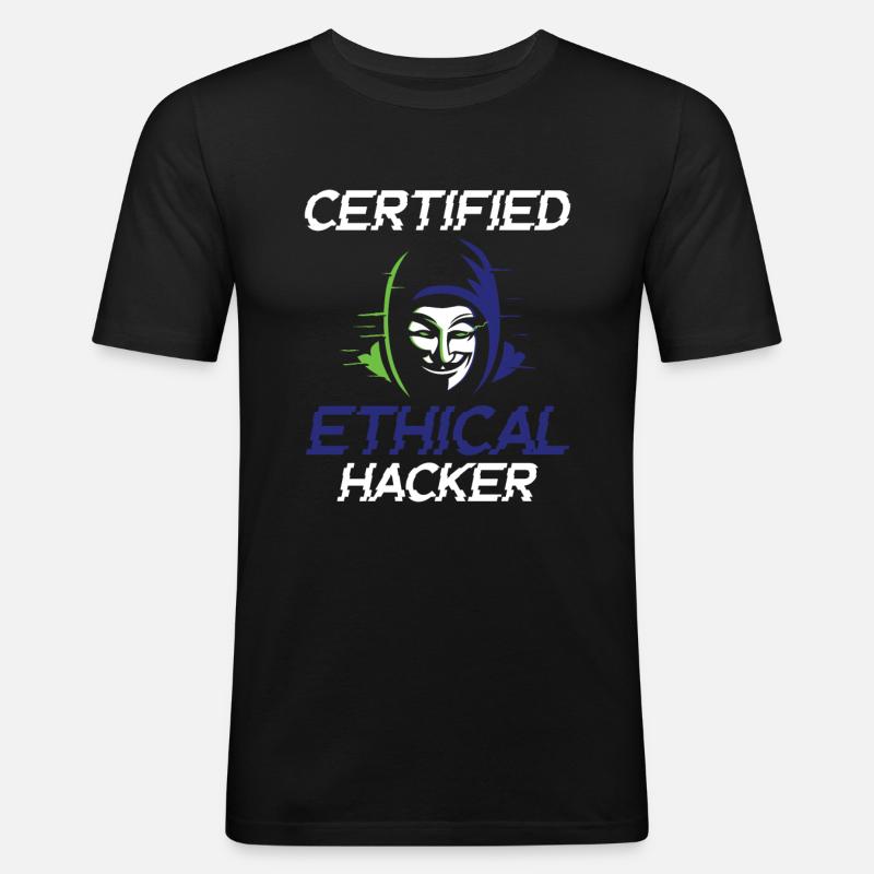 Certified Ethical Hacker - Ethical Hacker - Männer Slim Fit T-Shirt - Schwarz
