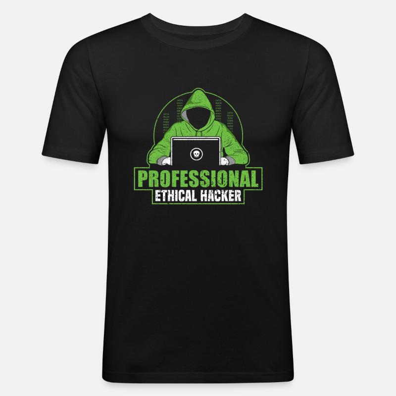 Professional Ethical Hacker - Ethical Hacker - Männer Slim Fit T-Shirt - Schwarz