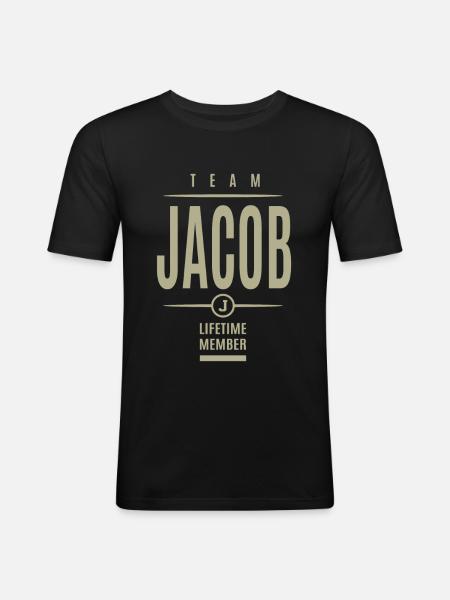 Équipe jacob - T-shirt près du corps Homme - noir