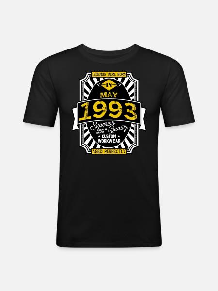 1993 MAY - Men's Slim Fit T-Shirt - black